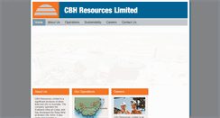 Desktop Screenshot of cbhresources.com.au